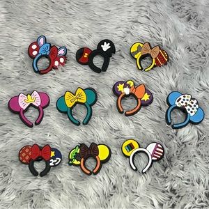 Disney Character Mickey ears Charms for crocs 10pcs